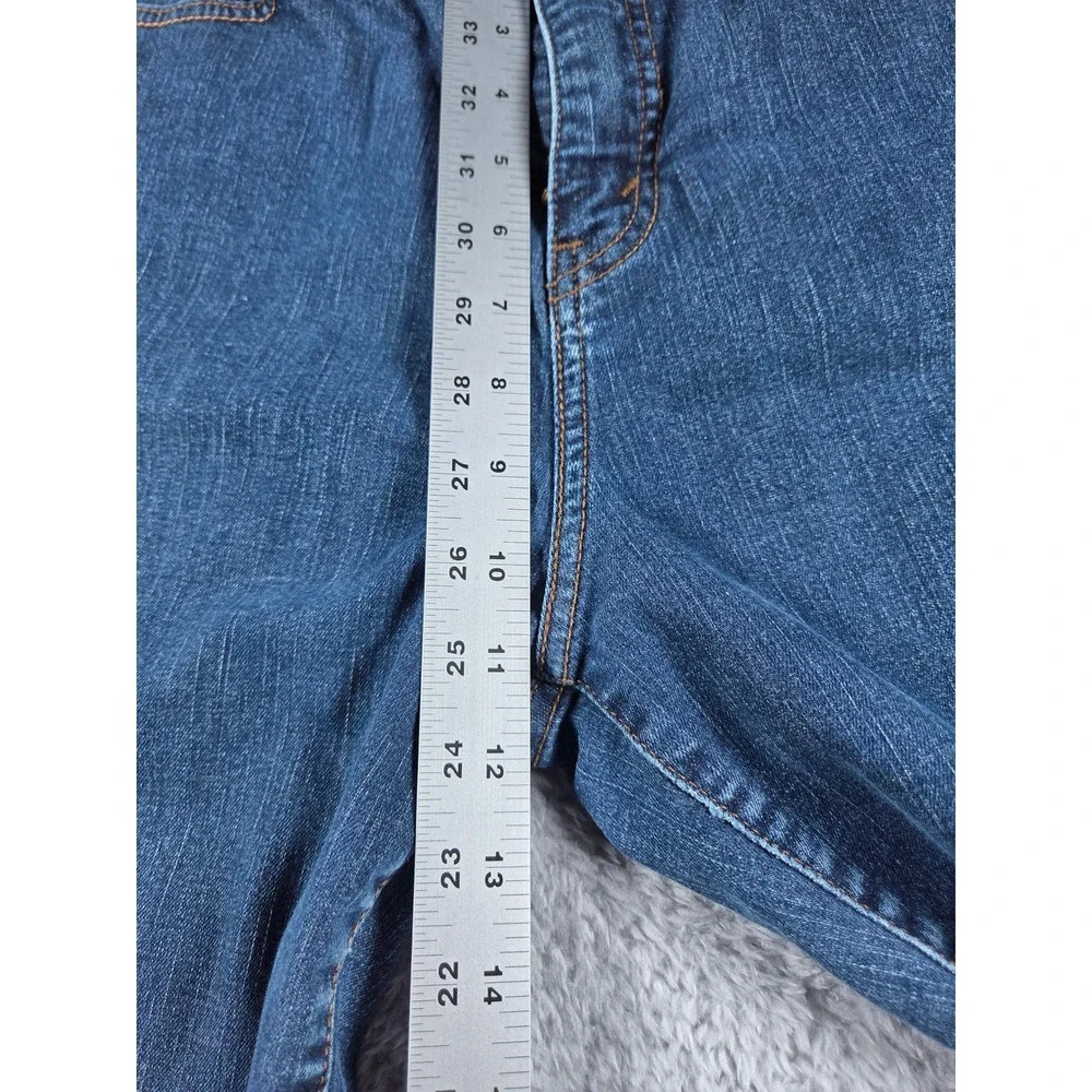 Levi's 512 Perfectly Slimming Jeans 16M Blue Womens Straight Leg Stretch Medium